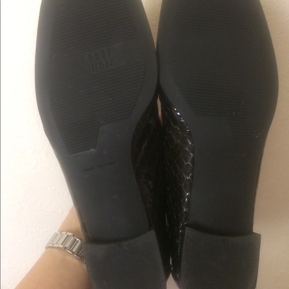 STUART WEITZMAN Chocolate SnakeSkin LeatherLoafers - Picture 3 of 3